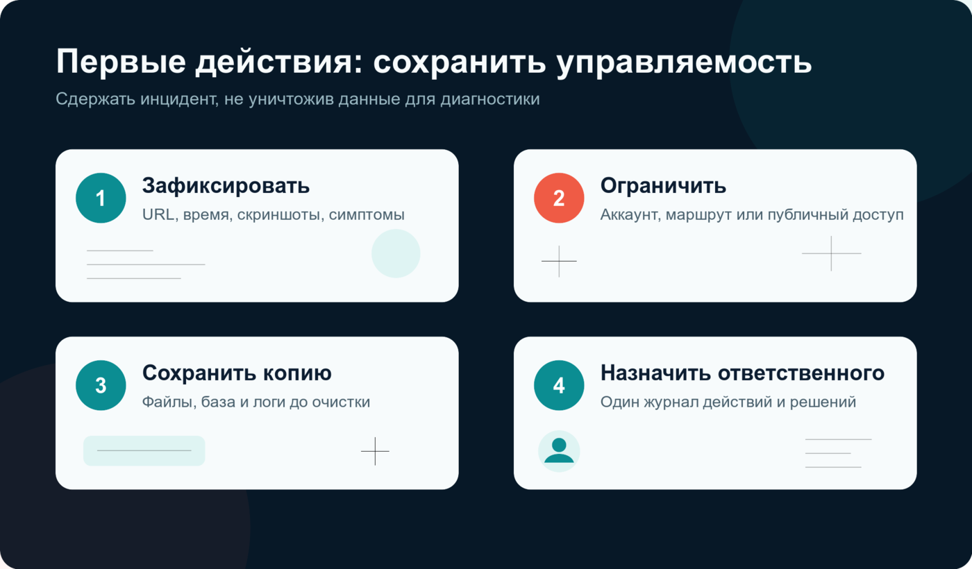 Первые действия при подозрении на взлом сайта на 1С-Битрикс